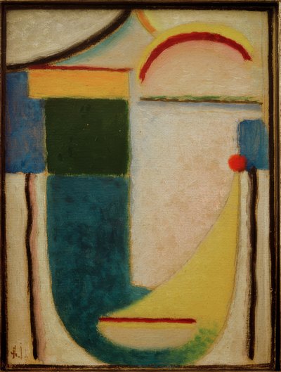 Abstrakter Kopf: Skizze zu "Frost" von Alexej von Jawlensky
